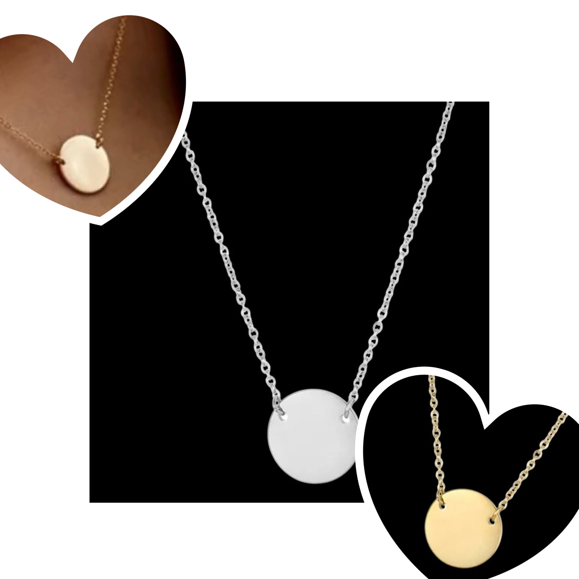 Round Disc Necklace