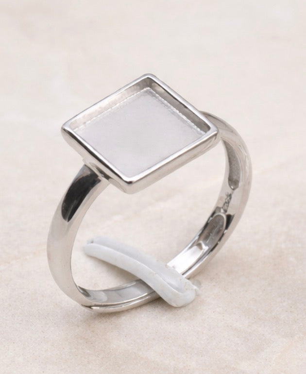 Square 925 Silver Ring