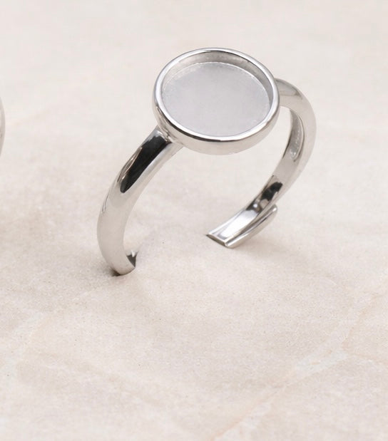 925 Silver Round Ring